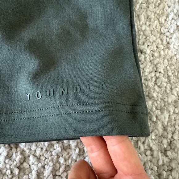 Men's YoungLA Gym Shorts L, Cotton, NWT ForestGreen - Picture 9 of 9